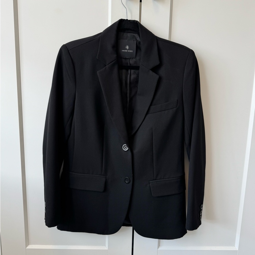 Anine Bing Classic Black Blazer